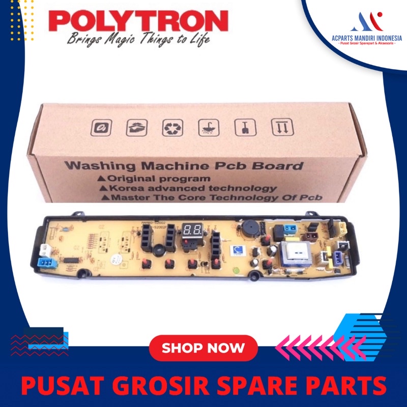 POLYTRON PAW 7010  PAW 8010 PAW 9010 modul pcb mesin cuci Top Loading