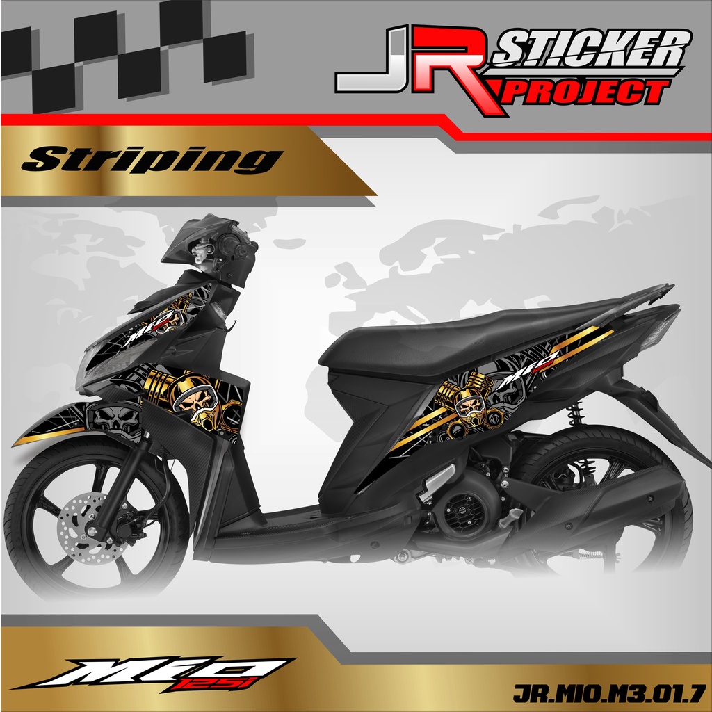 Striping Variasi Mio Z / Mio M3 -Mio 125 Stiker Sticker Skotlet Motor List Body RACING 001