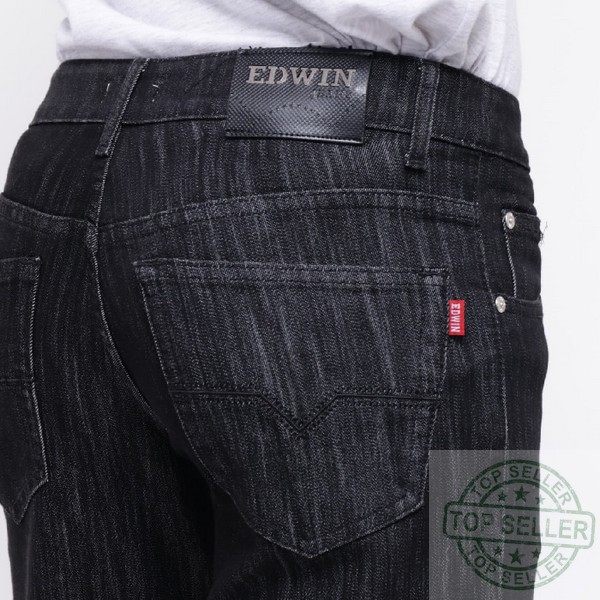 (Celana Murah) Edwin Celana Jeans EDW-007-501 Regular Fit Pria Panjang Hitam - Navy, 30 |DXT