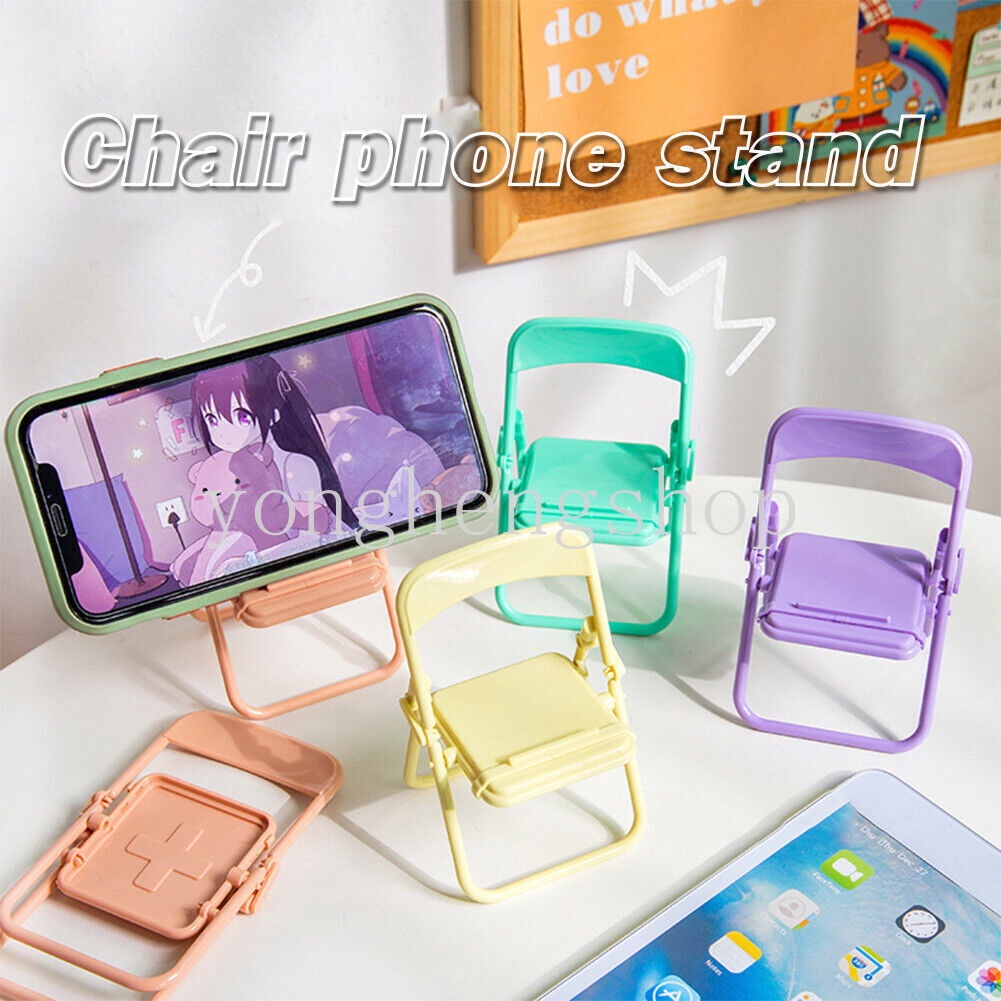 Ins Stand Holder / Dudukan Ponsel / Tablet Universal Desain Kursi Mini Portabel Untuk Dekorasi Meja / Hadiah Anak