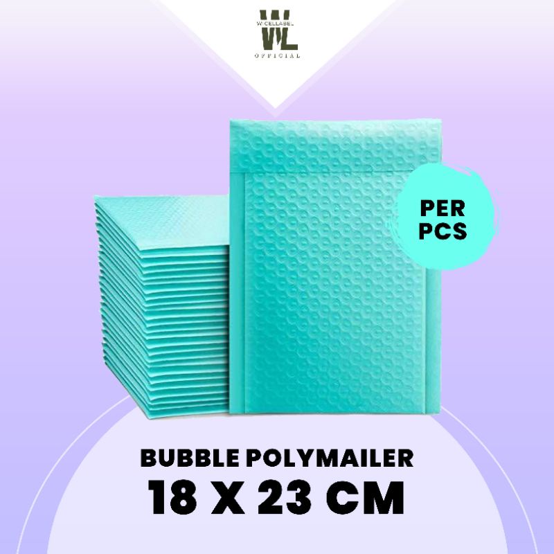 18x23cm satuan bubble mailer amplop polybubble rusfet