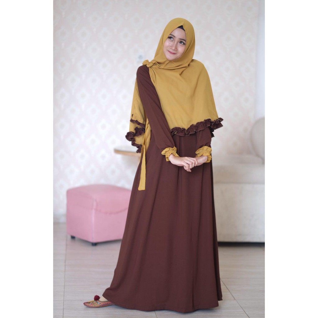 30 Trend Terbaru Baju  Coklat  Tua  Cocok Dengan  Jilbab  