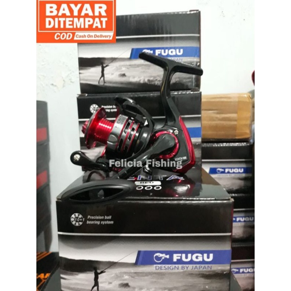 Fishing Reel Ril Rill Rel Rell Katrol Kerekan Spinning Pancing Pancingan Fugu Kenta 1000 Murah Cod