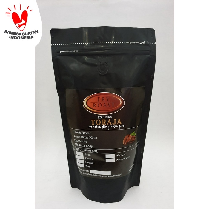 

t01thy Kopi Arabika Toraja 500 Gram Biji Dan Bubuk - Biji Ds20X11