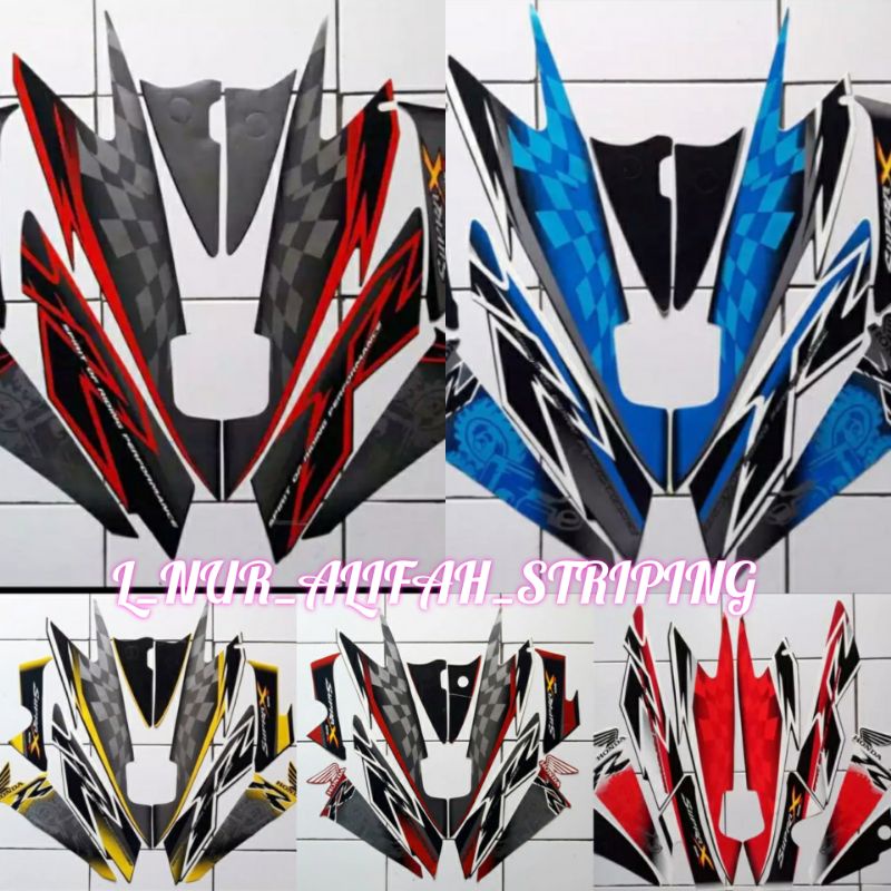 STIKER STRIPING LIS LES POLET BODY MOTOR HONDA SUPRA X 125 R 2008