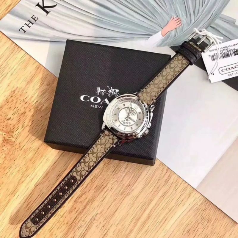 Jam Tangan Wanita Coach Ori Clasic Silver