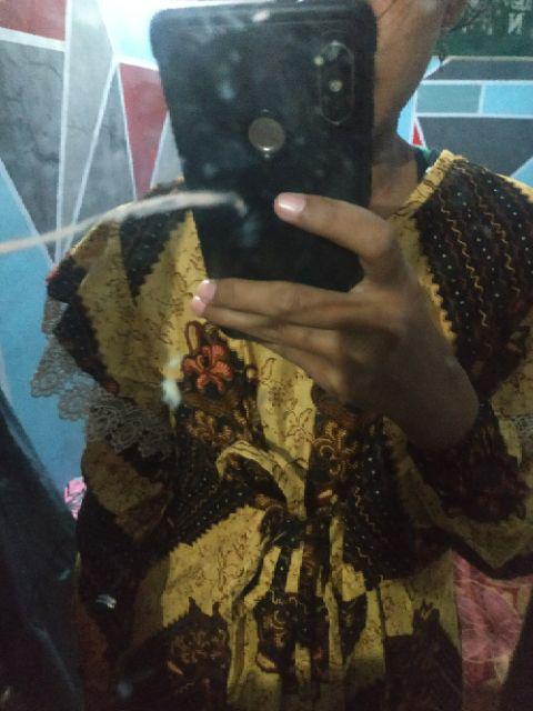 Ms Gamis Batik Sriwedari Maxi Bumil/busui Katun Sogan Allsize Ld 104