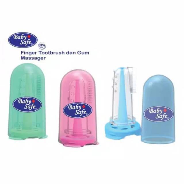 Babysafe finger toothbrush and gum massager TB002/sikat gigi.pembersih mulut