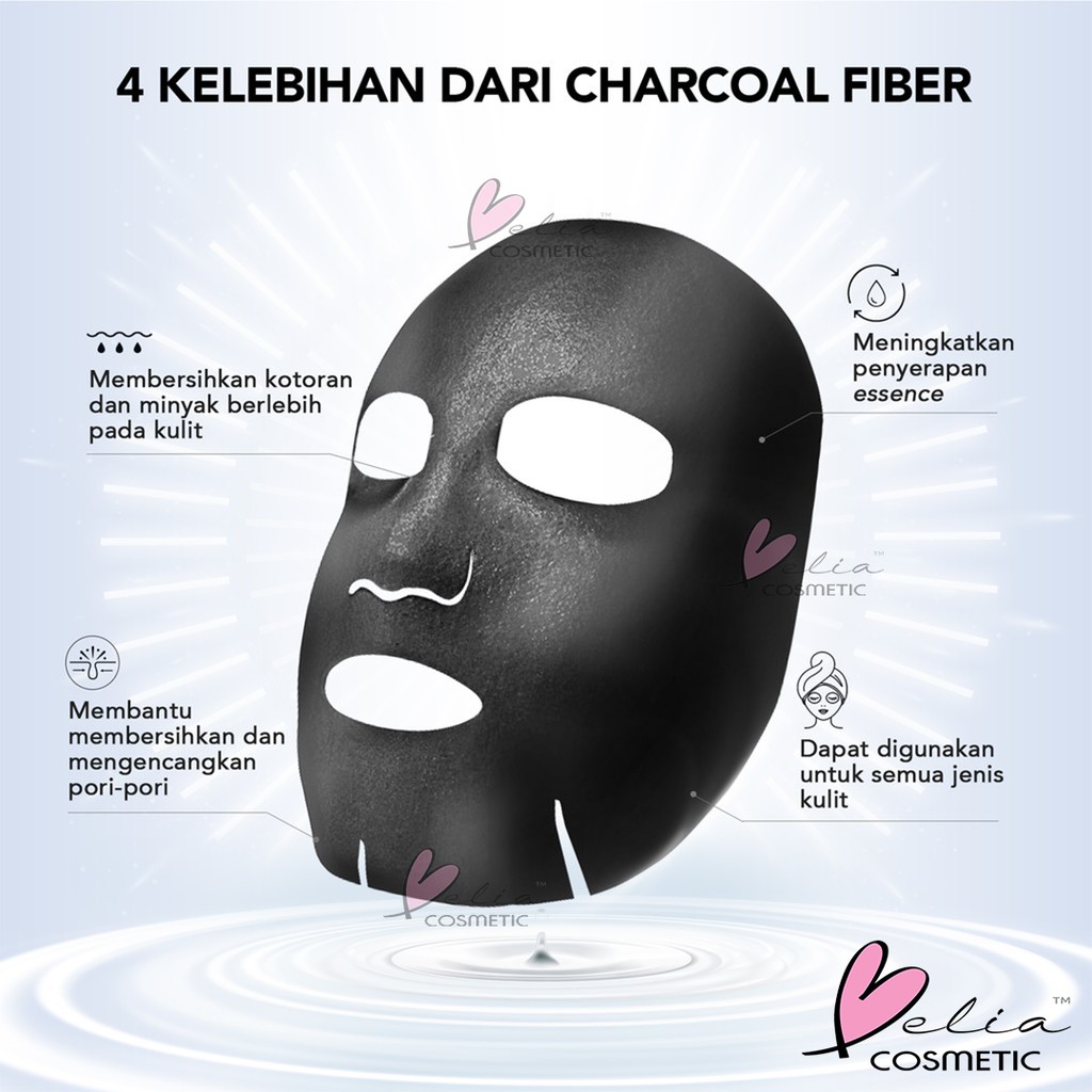 ❤ BELIA ❤ YOU Bubble Detox Purifying Bubble Sheet Mask | Charcoal 25ml | Y.O.U Skin Detoxify (✔BPOM)
