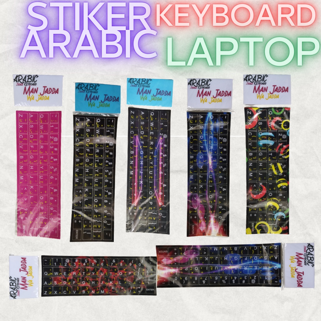 stiker keyboard arab STIKER  ARABIC LAPTOP PC Sticker Kibot Font Arab