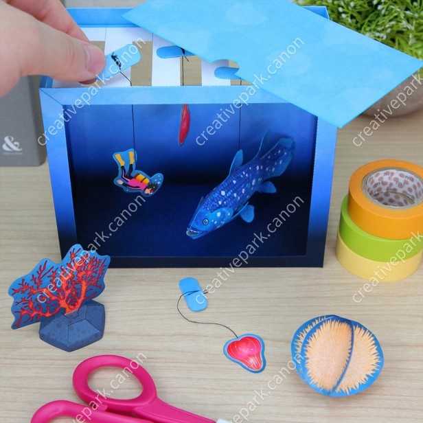 Coelacanth Deep sea creatures Papercraft