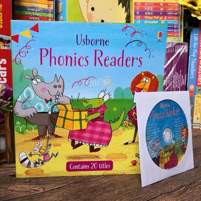 Usborne phonics reader book set - buku import anak