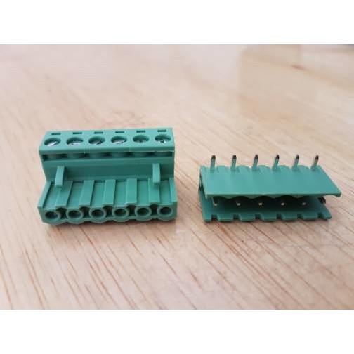 2EDG 5.08 mm 6p tekuk L Green Terminal pin Block Connector screw 5.08mm 6pin 6 pin blok right angle