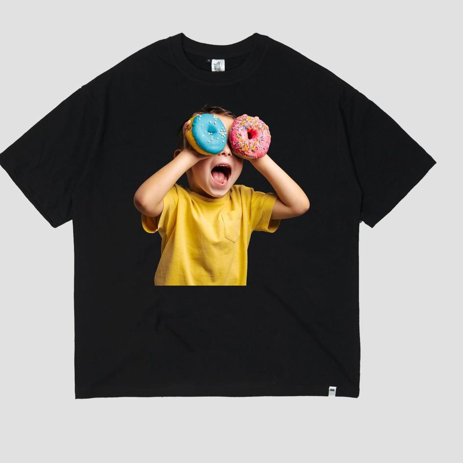Diskon © EXHALE TSHIRT BOYDONUTS BLACK OVERSIZED  (Bestseller) ✱