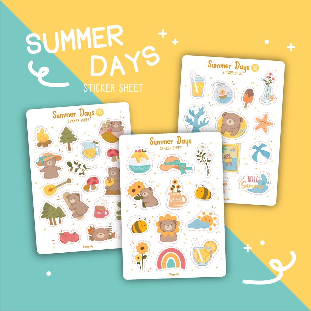 

[Happyselly] Deco Sticker Sheet | Summer Days Series