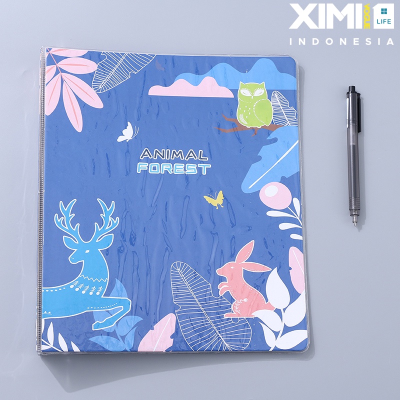 

Ximivogue Binder/ Folder untuk kertas A4 Seri Hewan (HANYA 1 MOTIF)