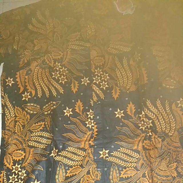 Couple Gamis Sogan 2501 Ceker Manggar Mas Kombinasi Batik Sarimbit