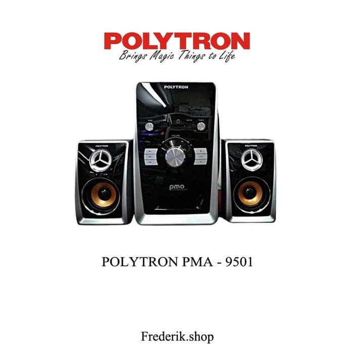 MULTIMEDIA SPEAKER AKTIF POLYTRON PMA 9501 USB MP3 BLUETOOTH FM RADIO