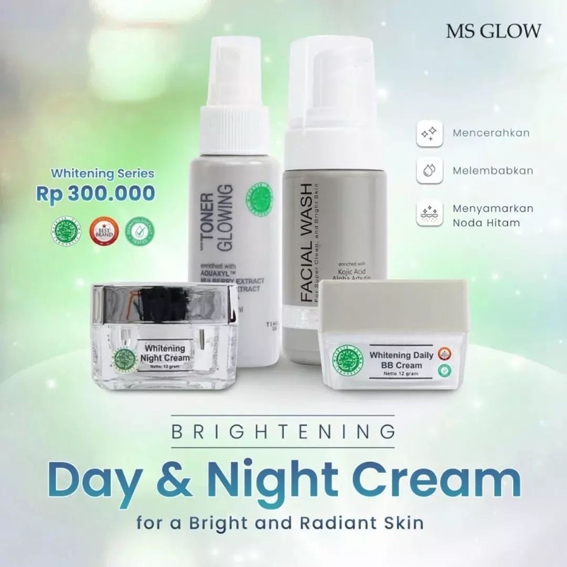 Ms Glow Original Paket Wajah Whitening/Acne/Luminous/Ultimate