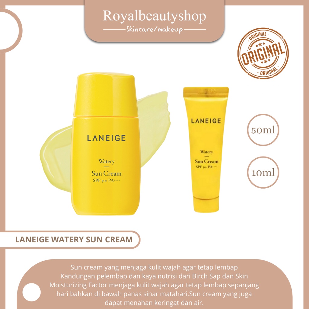 [BPOM] LANEIGE Watery Sun Cream SPF50+ PA+++ 50ml