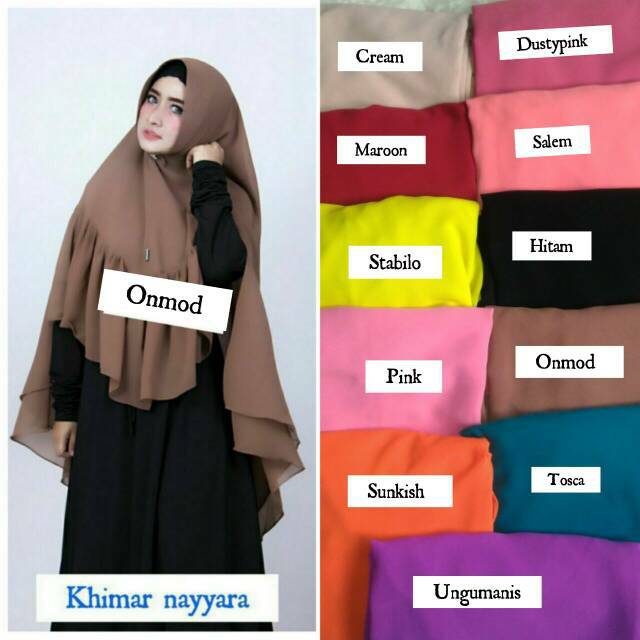 Hijab Jilbab Kerudung Instan Khimar Nayyara by Rizky Ananda