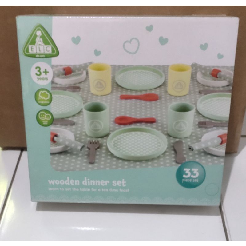 ELC wooden dinner set