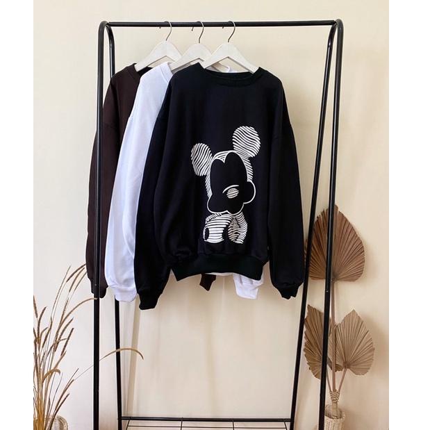 [LOG. 129158] DISNI SWEATER - MICKEY SWEATER - SWEATER WANITA - SWEATERTERSWEATER OVERSIZE - SWEATER