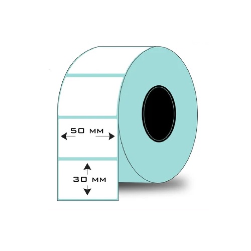 Label Thermal 50x30 isi 1000pc Stiker Barcode Laboratorium Apotek Rumah Sakit untuk Printer XP4601/XP420/DT640/DT641