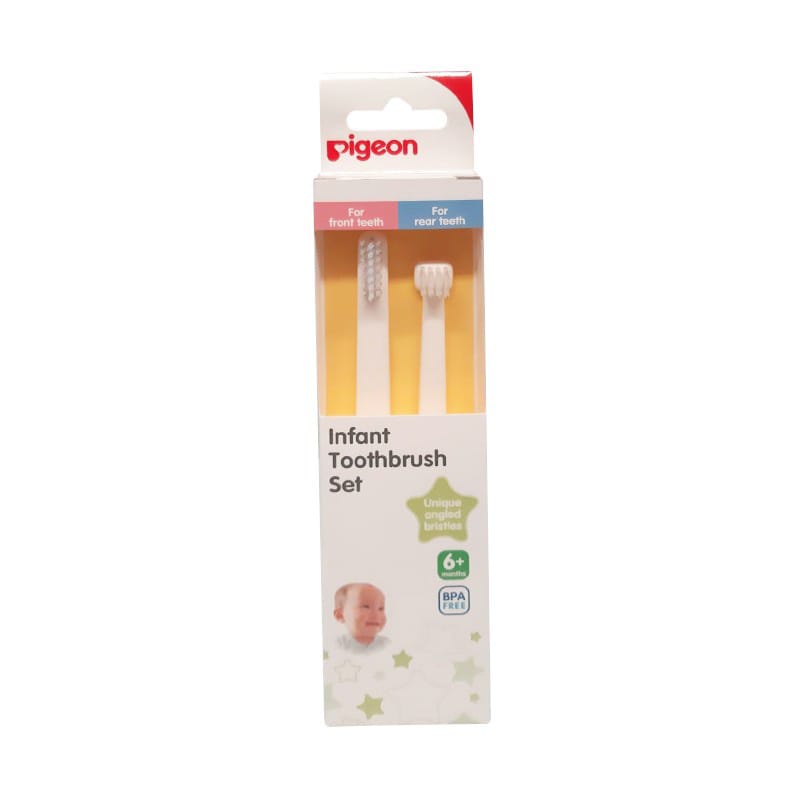 pigeon infant toothbrush set 6m+