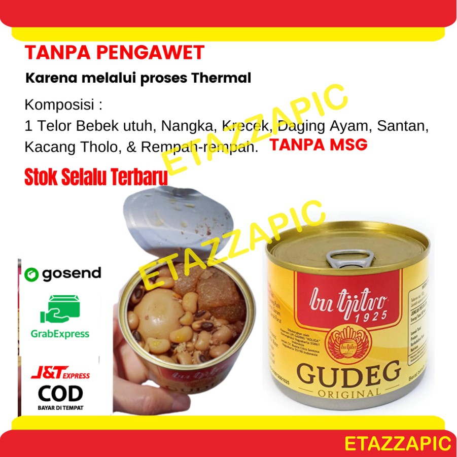 Gudeg Kaleng Bu Tjitro 210 Gr Makanan Kaleng Sayur Oleh Oleh Khas Jogja