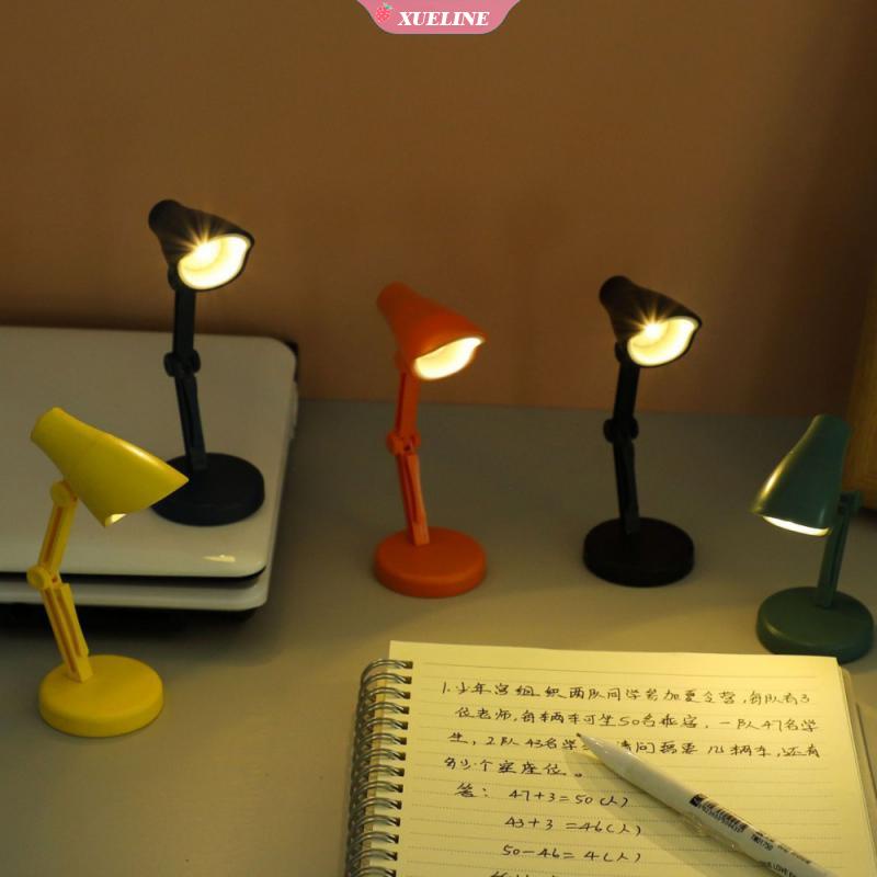 Lampu Meja Led Mini Lipat Magnetik Dengan Klip Pelindung Mata Untuk Kamar Tidur