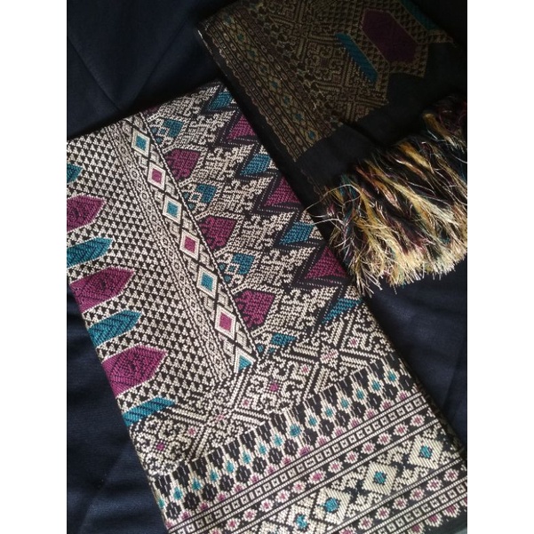 SONGKET TENUN LOMBOK CANTIK SATU SET DENGAN SELENDANG