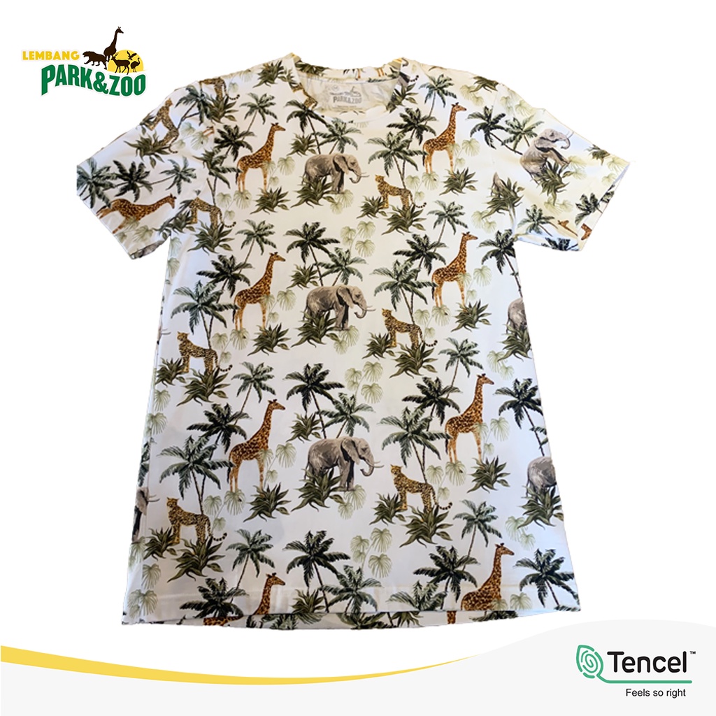 Lembang Park &amp; Zoo - T Shirt Fullprint Dewasa Unisex motif Exotic Jungle