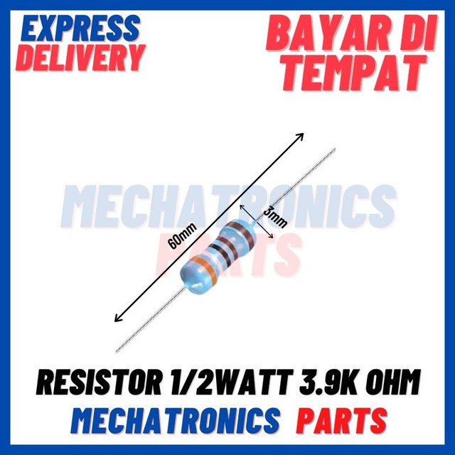 [PAS-9475] RESISTOR 1/2WATT 3.9KOHM