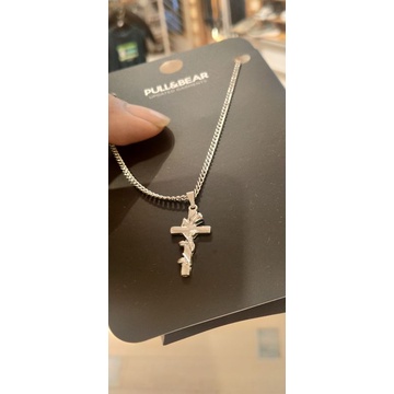 Kalung Pria Kristen Salib Pull&bear new Jastip