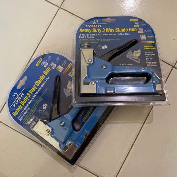 Gun Tacker York Staples Gun 3 In 1 Heavy Duty / Hekter Tembak Straples