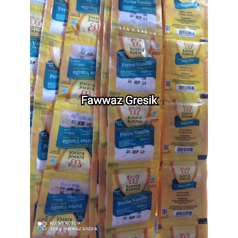 Koepoe Perisa Vanilla / Vanili Powder [1 Renteng isi 10 pcs]