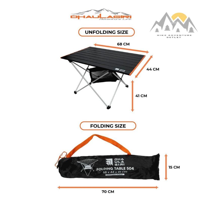 Folding Table/Meja Lipat Dhaulagiri 504