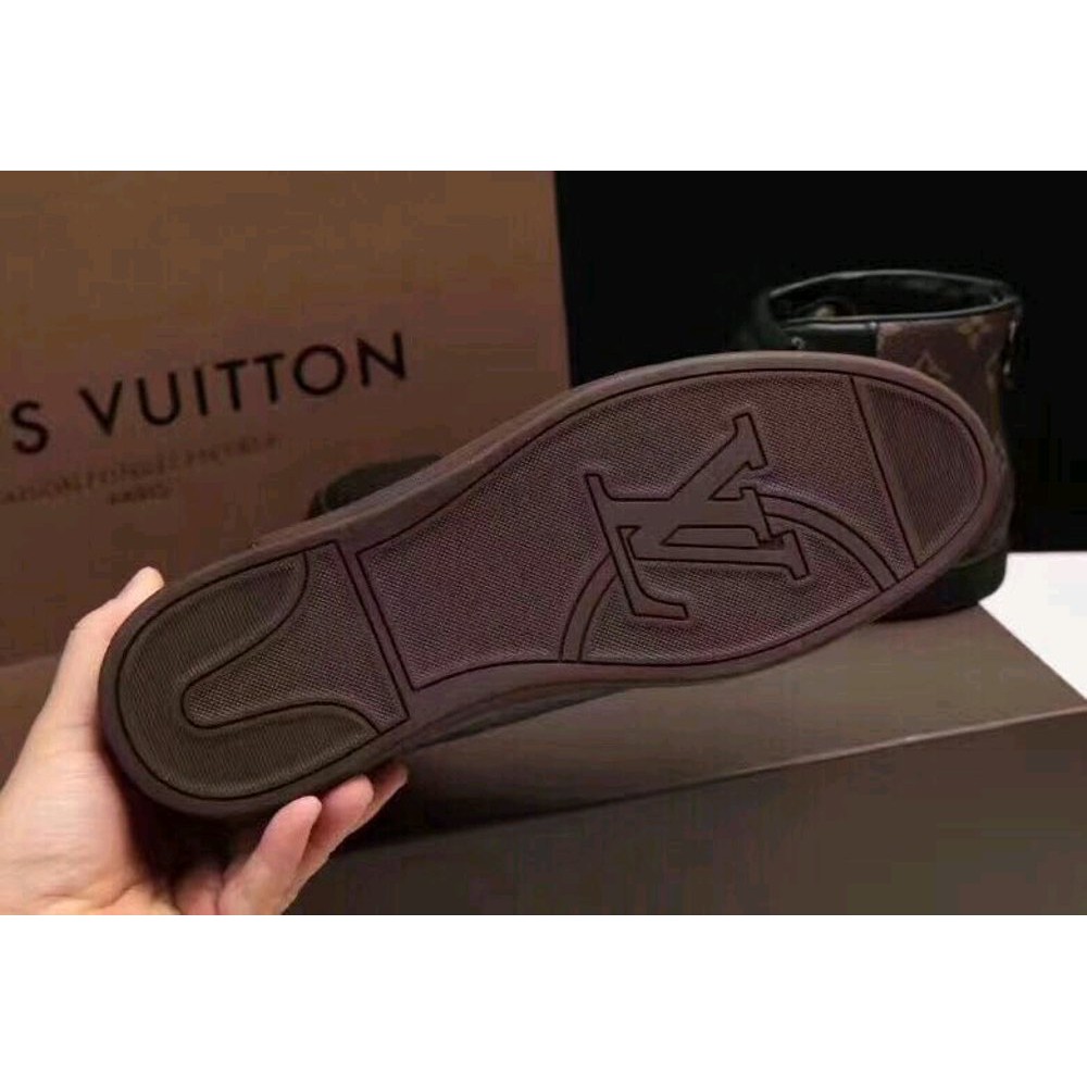 sepatu lv mono boots mirror quality