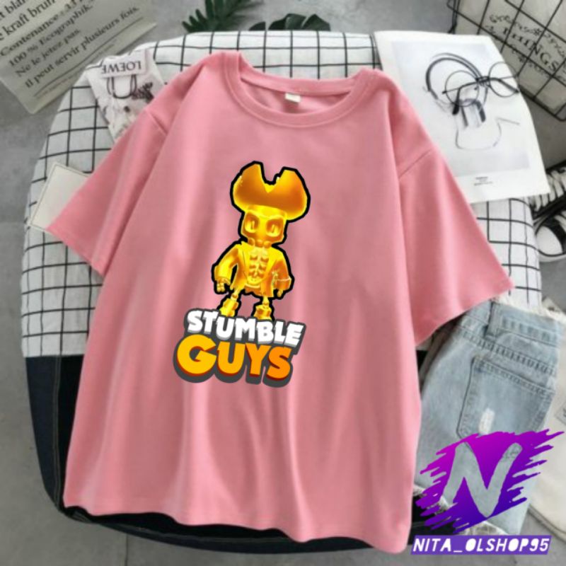 kaos stumble guys baju stumble guys karakter kaos anak viral stumble guys