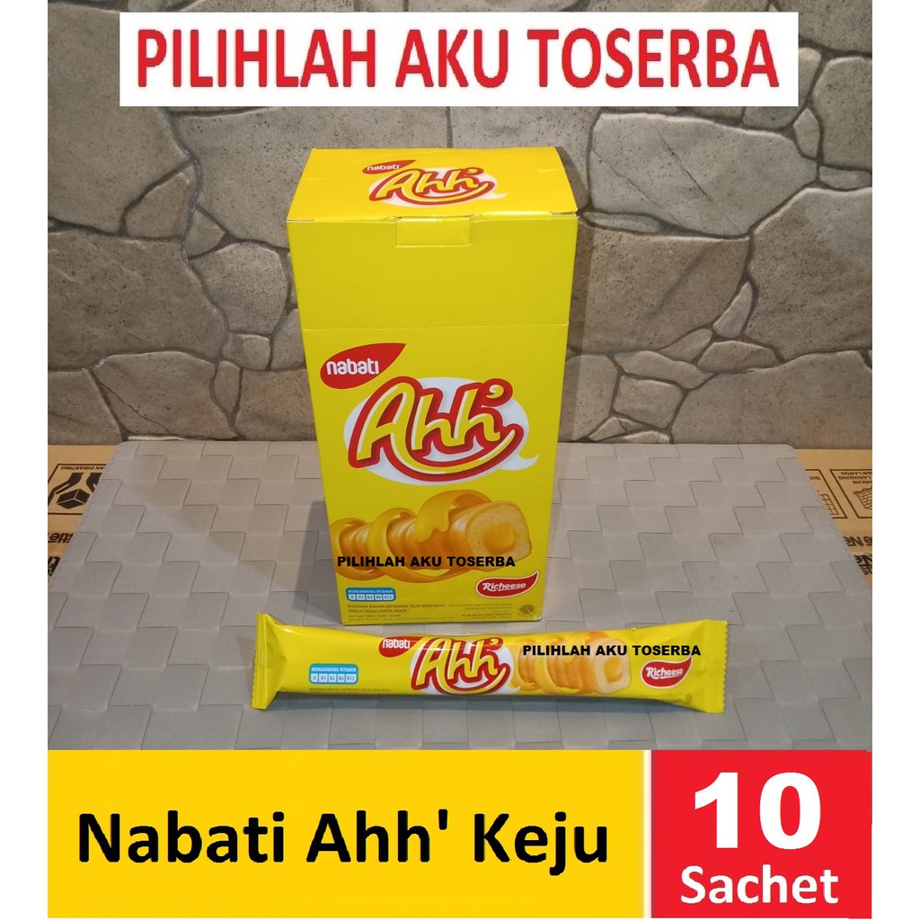 Richeese Nabati Ahh KEJU isi 10 pcs @ 9 gr - (HARGA 1 BOX)