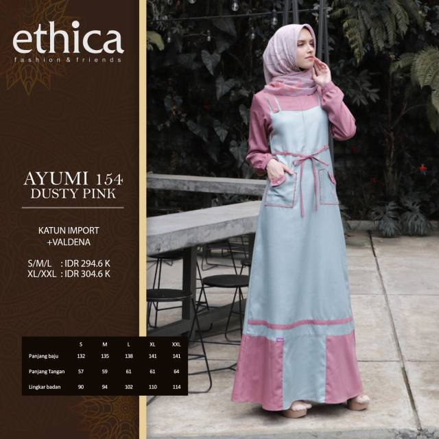 Ayumi 154 Ethica, Gamis Ethica Ayumi 154 Original by Ethica