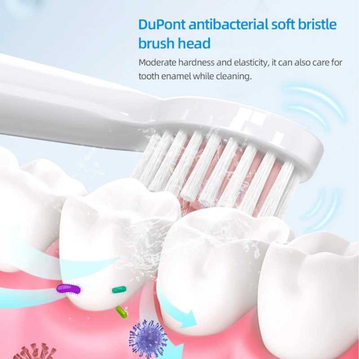 Sikat Gigi Elektrik USB Rechargeable 5 Replaceable Head