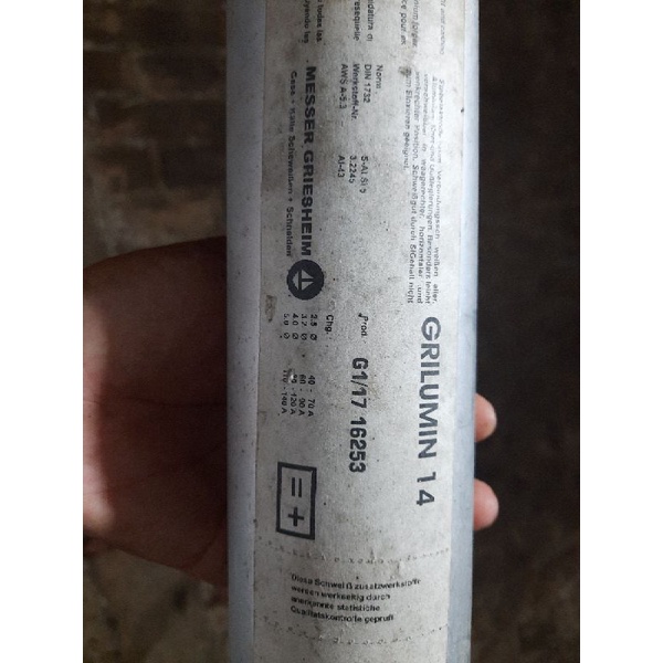 Kawat las aluminium GRILUMIN 14 ukuran 3.2mm