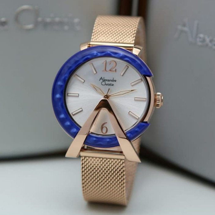 [Free Baterai] JAM TANGAN WANITA ALEXANDRE CHRISTIE AC 2806 PASIR ORIGINAL GARANSI RESMI 1 TAHUN