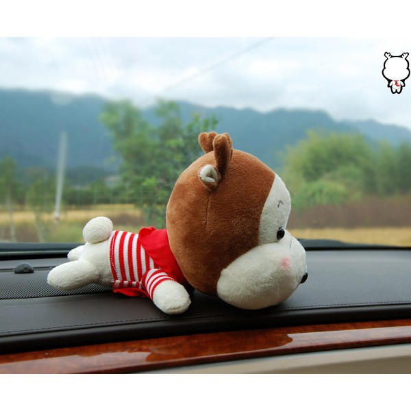 Boneka Rusa Arang Bambu Charcoal Penghilang Bau Mobil Barang Rezeki Chibi Edition