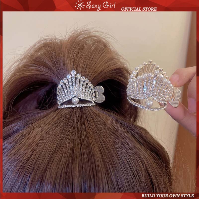 Jepit Rambut Bahan Metal Hias Berlian Gaya Sexy Untuk Wanita