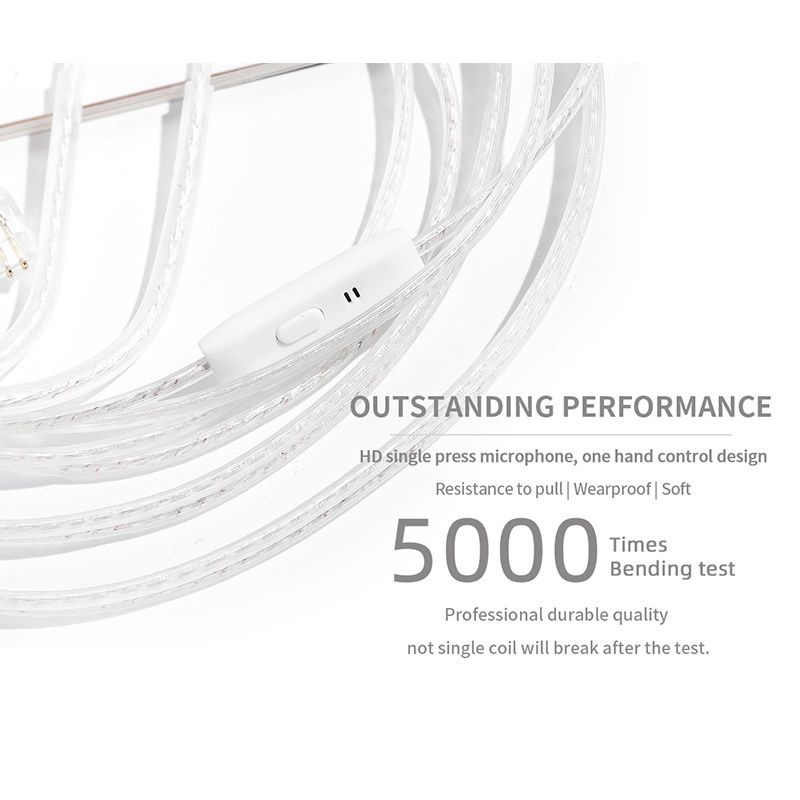 Kabel for KZ Earphone Kabel KZ Silver Upgrade Jcally PJ2 Silver Plated Upgrade Cable wire 5N Oxygen-free copper 0.78mm QDC MMCX Cable with 3.5mm plug for kz trn kabel kz zsn pro kabel kz edx kabel kz dq6-3