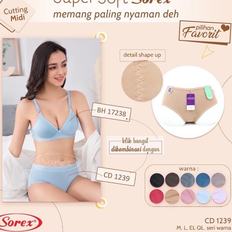 Terlaris GM77M LUSINAN CD CELANA DALAM WANITA SOREX 1239 BAHAN ADEM / KANCUT CAWET SOREX 1239 95 Ter