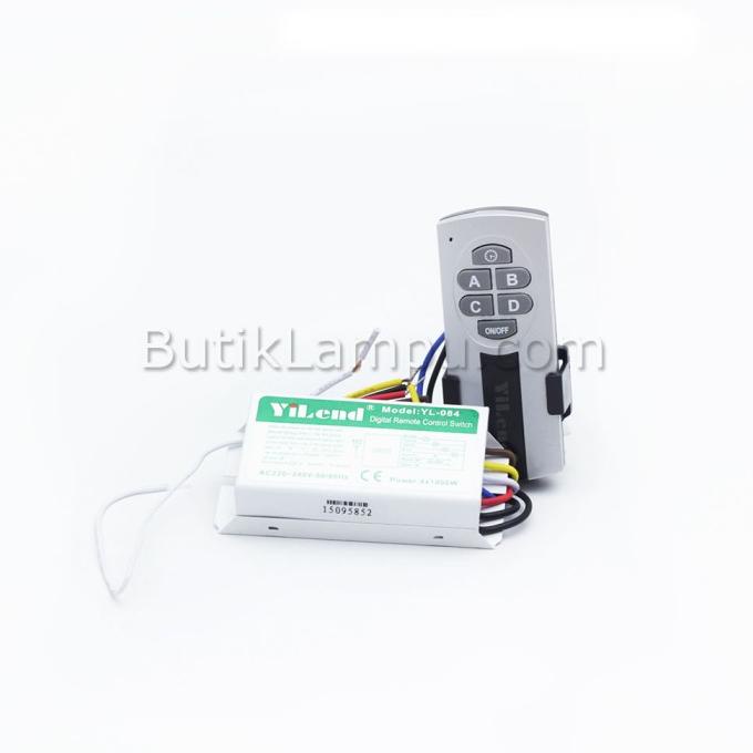 Saklar Remote / Remote Control Switch 4 Way - Yilend 4 Channel